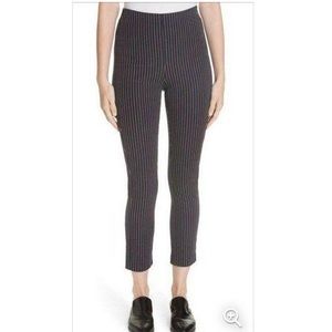 Derek Lam 10 Crosby Navy Blue Pinstriped Pants